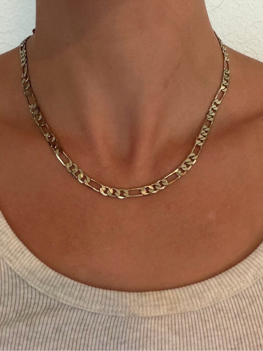 Gold Figaro Chain Necklace